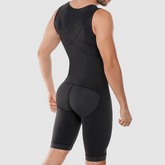 high compression plus size bodysuit for men shapewear